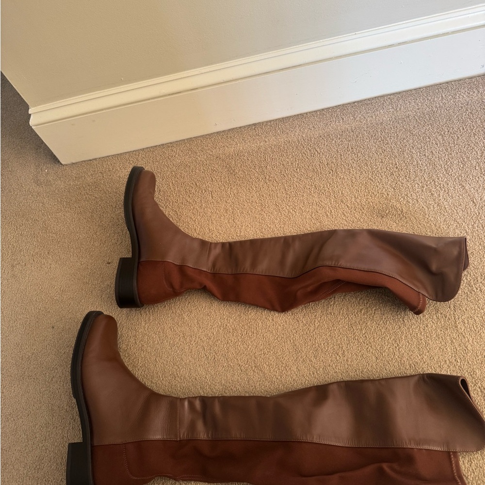 Stuart Weitzman Brown Over the Knee Boots 50/50 never been worn